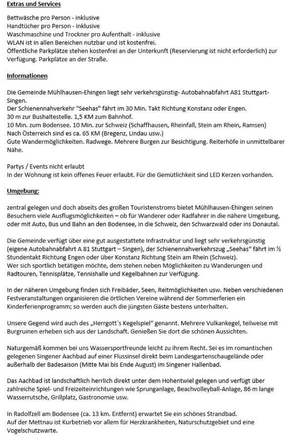 Ferienwohnung Kraehennest In Den Hegaubergen - Naehe Bodensee Muhlhausen-Ehingen Zewnętrze zdjęcie